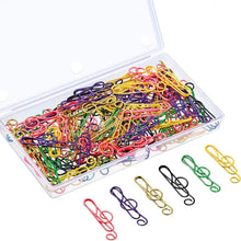 Afbeelding in Gallery-weergave laden, Treble marker meerkleurige metalen paperclips
