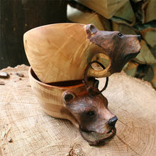 Afbeelding in Gallery-weergave laden, Animal Handmade Wooden Cup