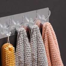 Afbeelding in Gallery-weergave laden, Transparent adhesive 5 hooks