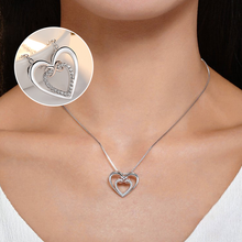 Afbeelding in Gallery-weergave laden, Twee harten Infinity ketting