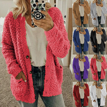 Afbeelding in Gallery-weergave laden, Dames pluche warme winter casual jas