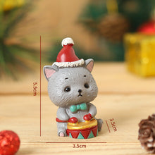 Afbeelding in Gallery-weergave laden, Handgemaakte dieren kerstman ornamenten
