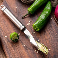 Afbeelding in Gallery-weergave laden, RVS Chili Corer Pepers Zaadverwijderaar