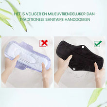 Afbeelding in Gallery-weergave laden, Wasbare maand verbanden van bamboe houtskool