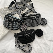 Afbeelding in Gallery-weergave laden, Mode strass PU lederen heuptas
