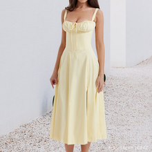 Afbeelding in Gallery-weergave laden, Carmen print bustier zonnejurk