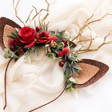 Afbeelding in Gallery-weergave laden, Rendier hoofdband-kerst rendier gewei