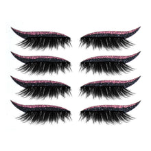 Afbeelding in Gallery-weergave laden, Herbruikbare eyeliner- en wimperstickers (4 paar)