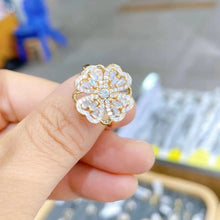 Afbeelding in Gallery-weergave laden, Clover Spinning Ring