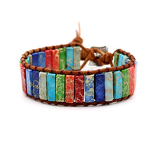 Afbeelding in Gallery-weergave laden, Kleurrijke keizerssteen armband