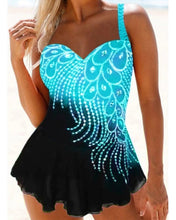 Afbeelding in Gallery-weergave laden, Peacock pattern swim skirt