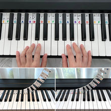 Afbeelding in Gallery-weergave laden, Verwijderbare bladmuzieklabels voor piano toetsenbord