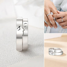 Afbeelding in Gallery-weergave laden, One Kiss Sterling Silver Couple Rings Valentijnsdag Cadeau gids