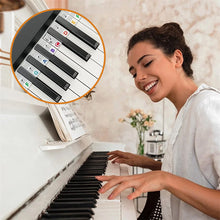 Afbeelding in Gallery-weergave laden, Verwijderbare bladmuzieklabels voor piano toetsenbord