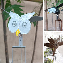 Afbeelding in Gallery-weergave laden, Buiten decoratie metalen uilen