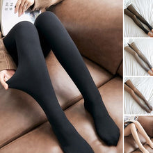 Afbeelding in Gallery-weergave laden, ✨Vlekkeloze benen nep doorschijnende warme pluche gevoerde elastische panty