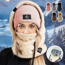 Afbeelding in Gallery-weergave laden, Sherpa capuchon met skimasker