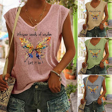 Afbeelding in Gallery-weergave laden, T-shirt met vlinderprint