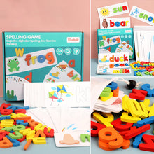 Afbeelding in Gallery-weergave laden, Houten Peuter Speelgoed Voor Zien en Spellen