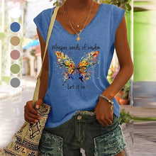 Afbeelding in Gallery-weergave laden, T-shirt met vlinderprint