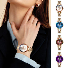 Afbeelding in Gallery-weergave laden, Waterdicht horloge met sterrenhemel voor dames