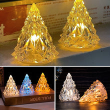 Afbeelding in Gallery-weergave laden, Mini LED Kristallen Kerstboom Nachtlampje