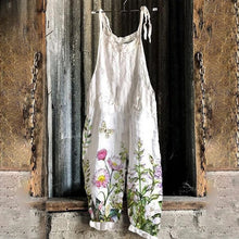 Afbeelding in Gallery-weergave laden, Jumpsuit van katoenmix met bloemen