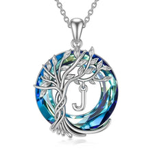 Afbeelding in Gallery-weergave laden, Levensboom kristallen hanger ketting