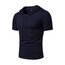 Afbeelding in Gallery-weergave laden, Zomer casual heren t-shirt met trekkoord