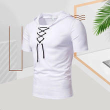 Afbeelding in Gallery-weergave laden, Zomer casual heren t-shirt met trekkoord