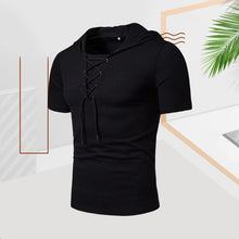 Afbeelding in Gallery-weergave laden, Zomer casual heren t-shirt met trekkoord