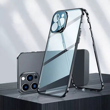 Afbeelding in Gallery-weergave laden, Magnetische dubbelzijdige telefoonhoes van gehard glas