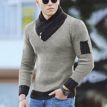 Afbeelding in Gallery-weergave laden, Heren casual trui met lange mouwen en revers