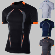 Afbeelding in Gallery-weergave laden, Zomer-fitness-T-shirt voor heren
