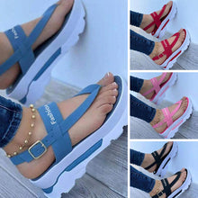 Afbeelding in Gallery-weergave laden, Dames PU-leer Ademende lichtgewicht sandalen