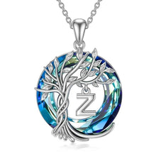 Afbeelding in Gallery-weergave laden, Levensboom kristallen hanger ketting