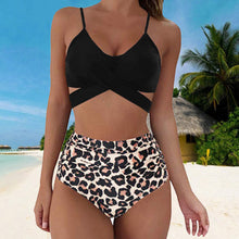Afbeelding in Gallery-weergave laden, Bikini met kruislingse print