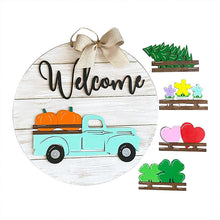 Afbeelding in Gallery-weergave laden, Verwisselbaar vintage welkomst bord