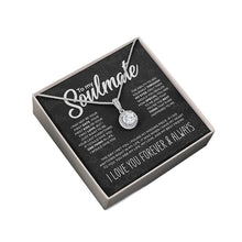 Afbeelding in Gallery-weergave laden, Aan mijn soulmate sprankelende ronde ketting