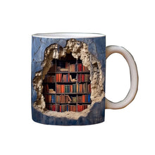 Afbeelding in Gallery-weergave laden, 3D boekenplank mok