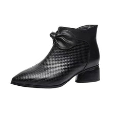 Afbeelding in Gallery-weergave laden, Damesmode echt lederen schoenen met hoge hakken