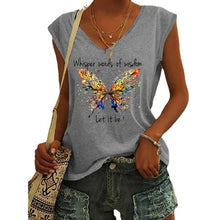 Afbeelding in Gallery-weergave laden, T-shirt met vlinderprint