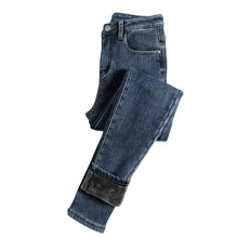 Afbeelding in Gallery-weergave laden, Verdikte elastische potloodbroek met fleece