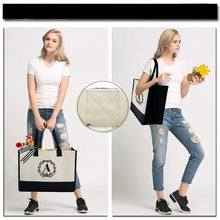Afbeelding in Gallery-weergave laden, Brief Canvas Tas Vrouwen Hit Kleur Eenvoudige Schouder Shopping Tote Handtas