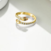 Afbeelding in Gallery-weergave laden, Diamanten knuffel ring