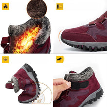 Afbeelding in Gallery-weergave laden, Paar Winter Warm Bontvoering Sneeuwschoenen