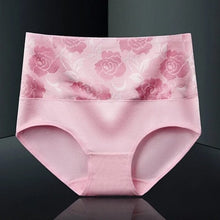 Afbeelding in Gallery-weergave laden, Katoenen slip met hoge taille en bloemenpatroon
