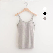 Afbeelding in Gallery-weergave laden, Losvallende tanktop met ingebouwde BH