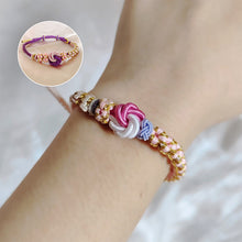 Afbeelding in Gallery-weergave laden, 🩷Perzikbloesem knoop gevlochten armband