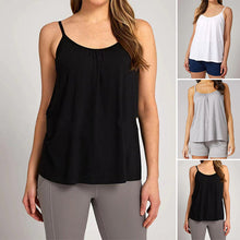 Afbeelding in Gallery-weergave laden, Losvallende tanktop met ingebouwde BH